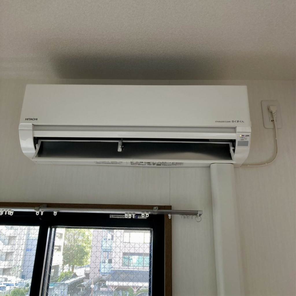 千葉市緑区マンションにて エアコン取付け工事